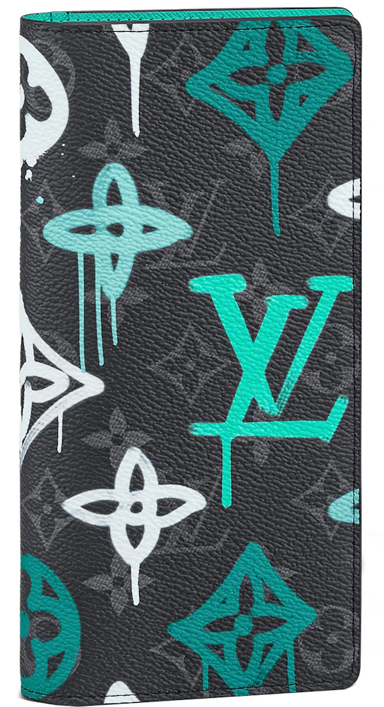 Louis Vuitton Brazza Wallet Monogram Galaxy Black Multicolor in Coated  Canvas - US