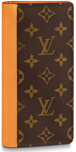 Louis Vuitton Brazza Wallet Hinge Monogram Solar Ray Orange Brown in Coated  Canvas with Orange/Black - US