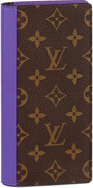 Louis Vuitton Brazza Wallet Monogram Macassar Brown/Purple in
