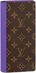 M81522 Louis Vuitton Monogram Macassar S-Lock Vertical Wearable Wallet-Black