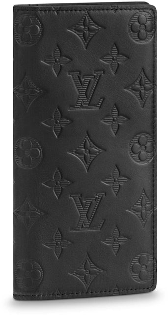Louis Vuitton Calfskin Monogram Shadow Multiple Wallet Black