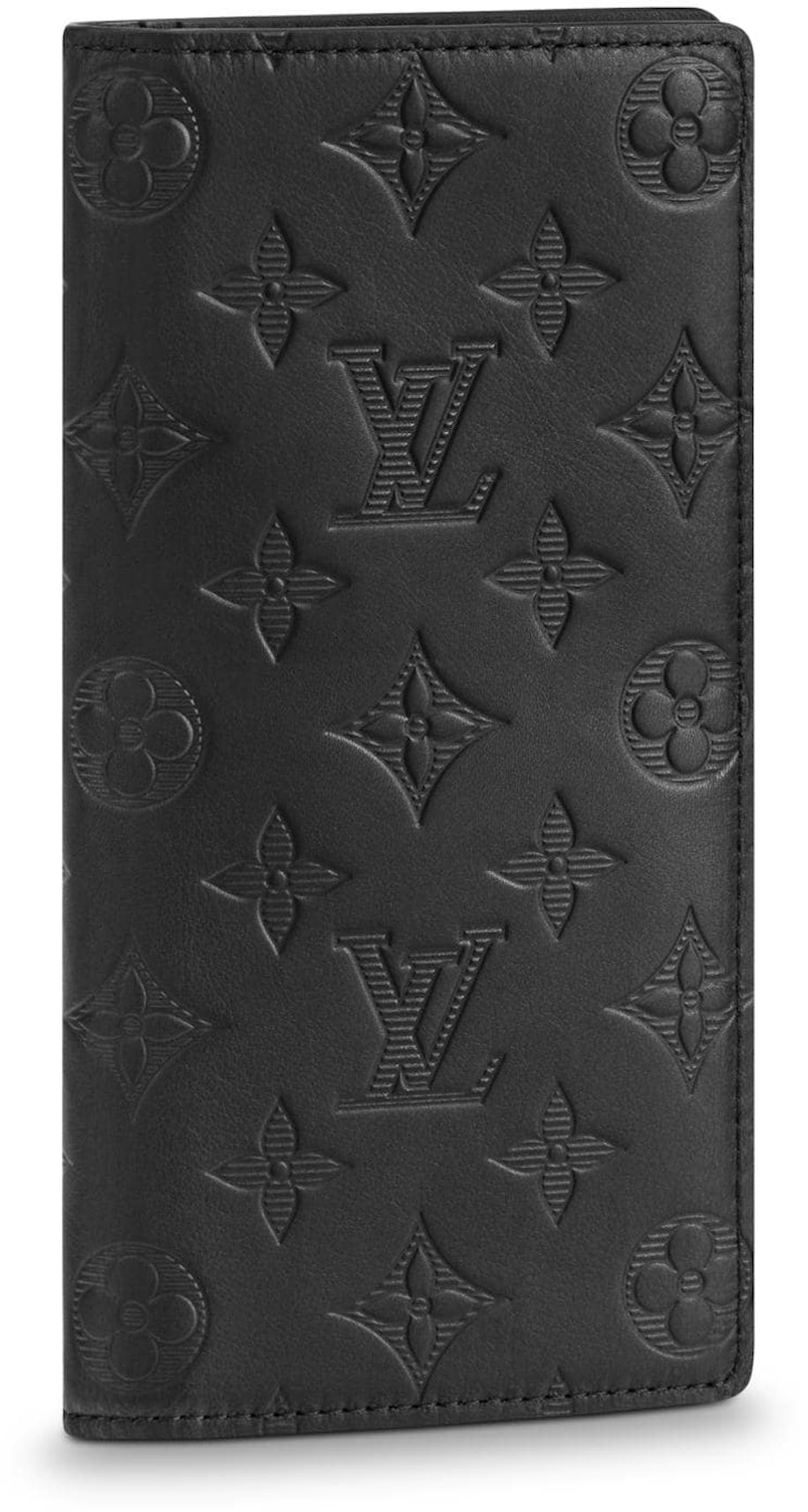 LOUIS VUITTON Monogram Shadow Brazza Wallet Brown N60017 LV Auth #361
