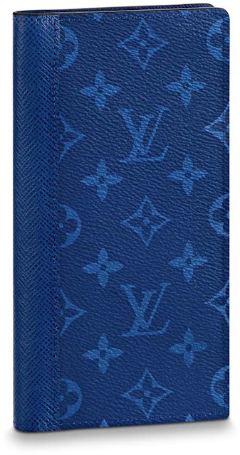 Louis Vuitton Brazza Wallet Hinge Monogram Solar Ray Orange Brown