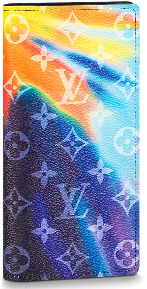 Louis Vuitton Brazza Wallet Sunset Monogram Multicolor in Coated Canvas - US