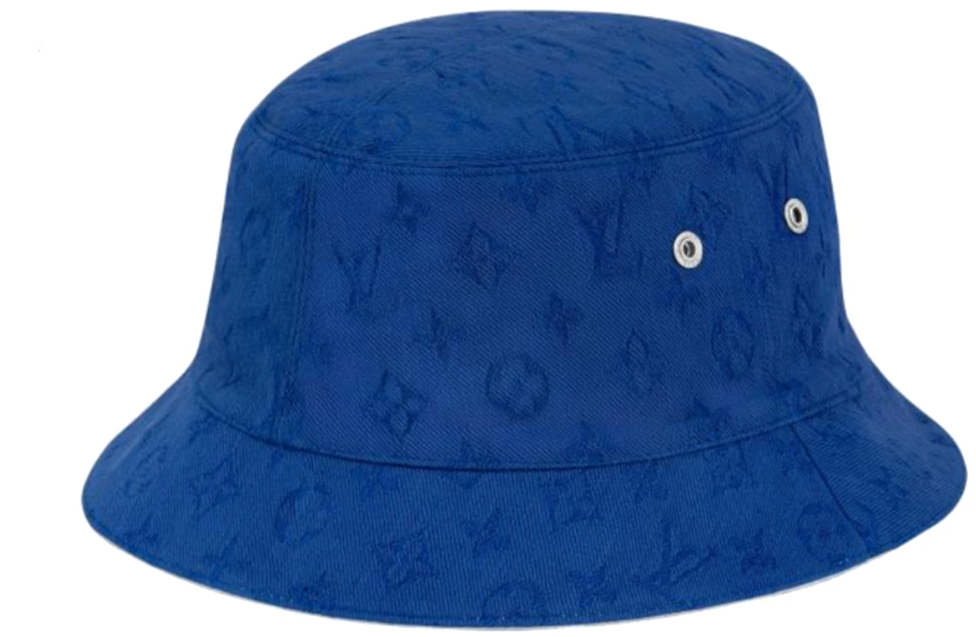 Louis Vuitton Bucket Hat Monogram Blue in Cotton - US