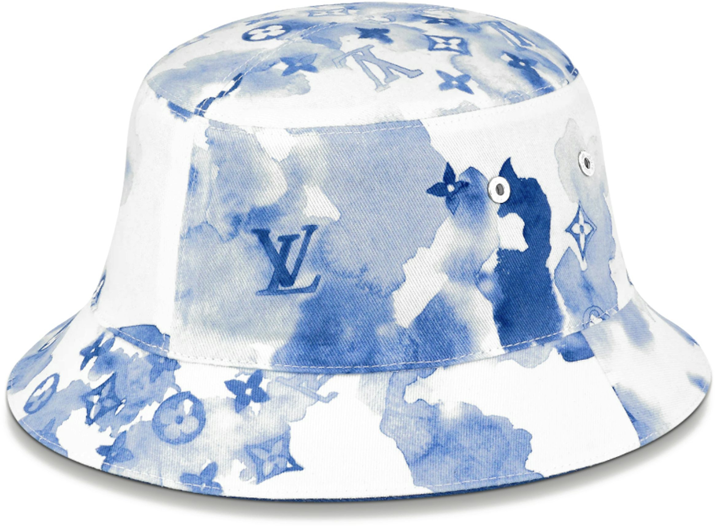 Louis Vuitton Damier Salt Skater Hat In Bleu Jean