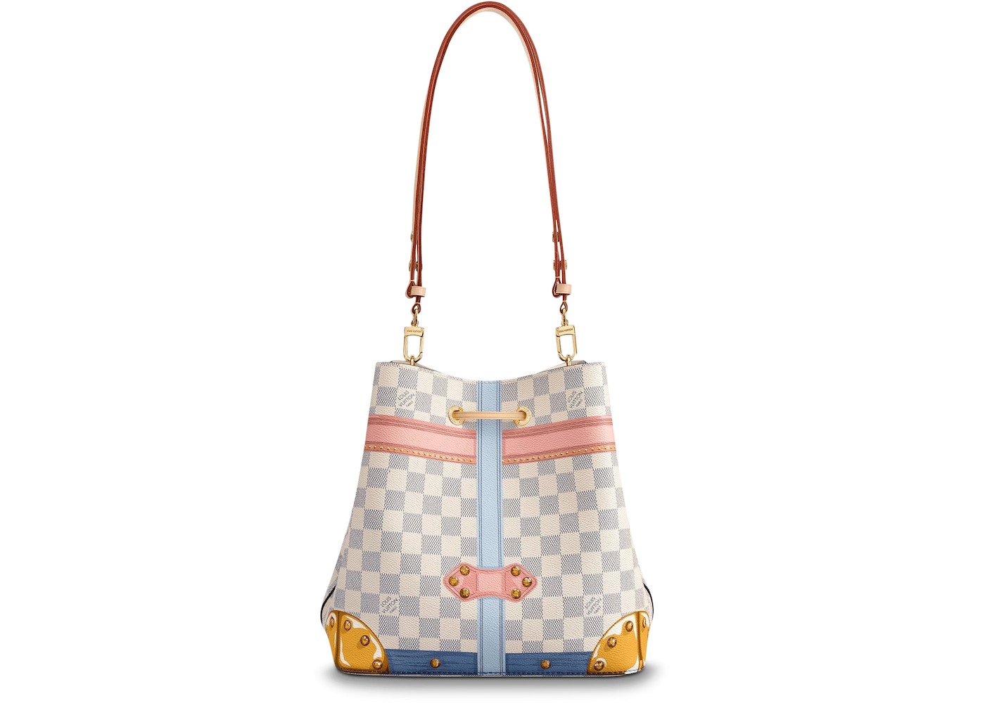 Louis Vuitton, Bags, Louis Vuitton Summer Trunks Neonoe White Damier Azur  Canvas Shoulder Bag