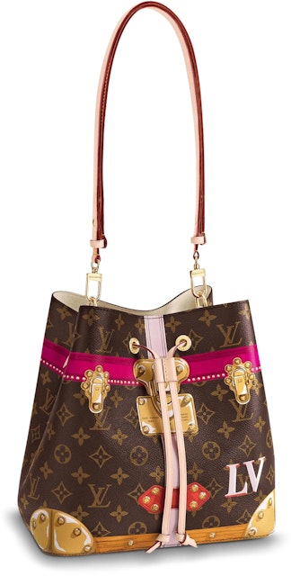 Donau konkurs tand Louis Vuitton NeoNoe Monogram Summer Trunk Collection Brown/Pink in Coated  Canvas with Gold-tone - US