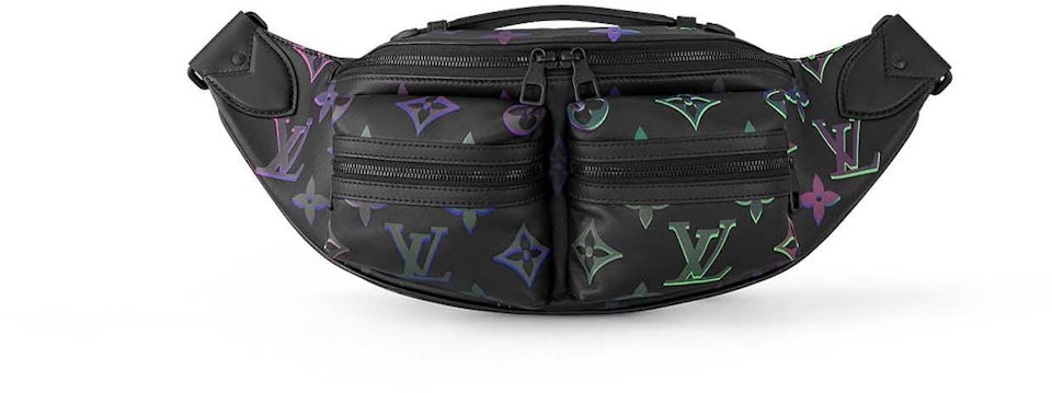 Louis Vuitton Discovery Bumbag Monogram Shadow Black in Calfskin Leather  with Black-tone - US