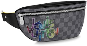 Louis Vuitton Black Damier Graphite District PM Cloth ref.980785 - Joli  Closet