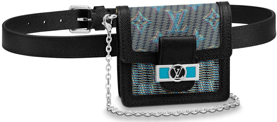 Louis Vuitton Petite Malle Damier Monogram LV Pop Blue in Calf