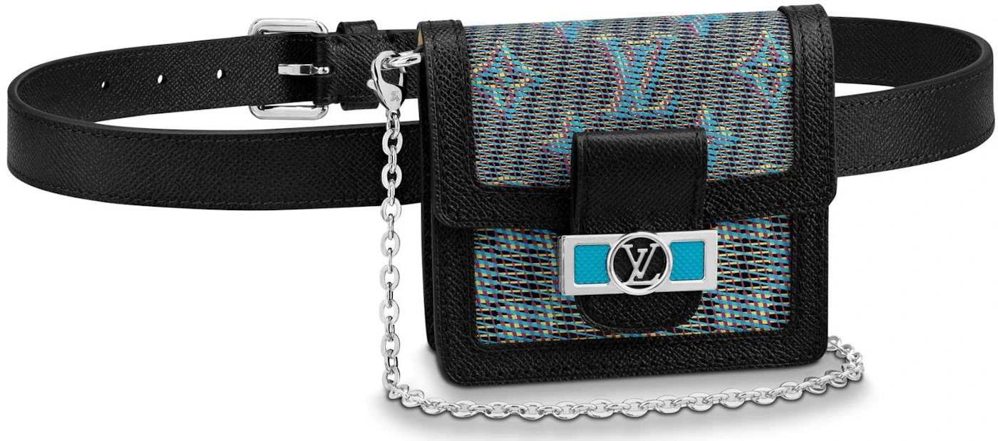 Louis Vuitton Dauphine Bumbag Damier Monogram LV Pop Canvas BB Blue 1332501