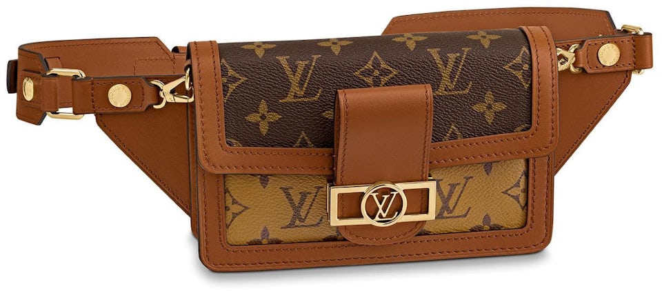 Louis Vuitton Bumbag Dauphine Monogram Reverse Brown in Canvas with  Gold-tone - US