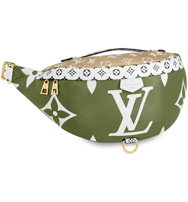 Louis Vuitton Bumbag Monogram Giant Khaki Green/Beige in Coated