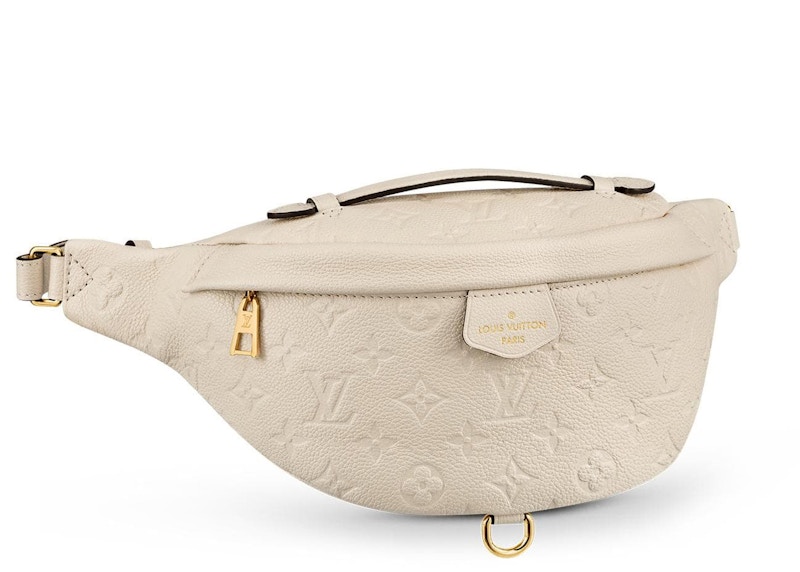 Louis Vuitton Bumbag Monogram Empreinte Creme in Grained Leather with Gold tone US