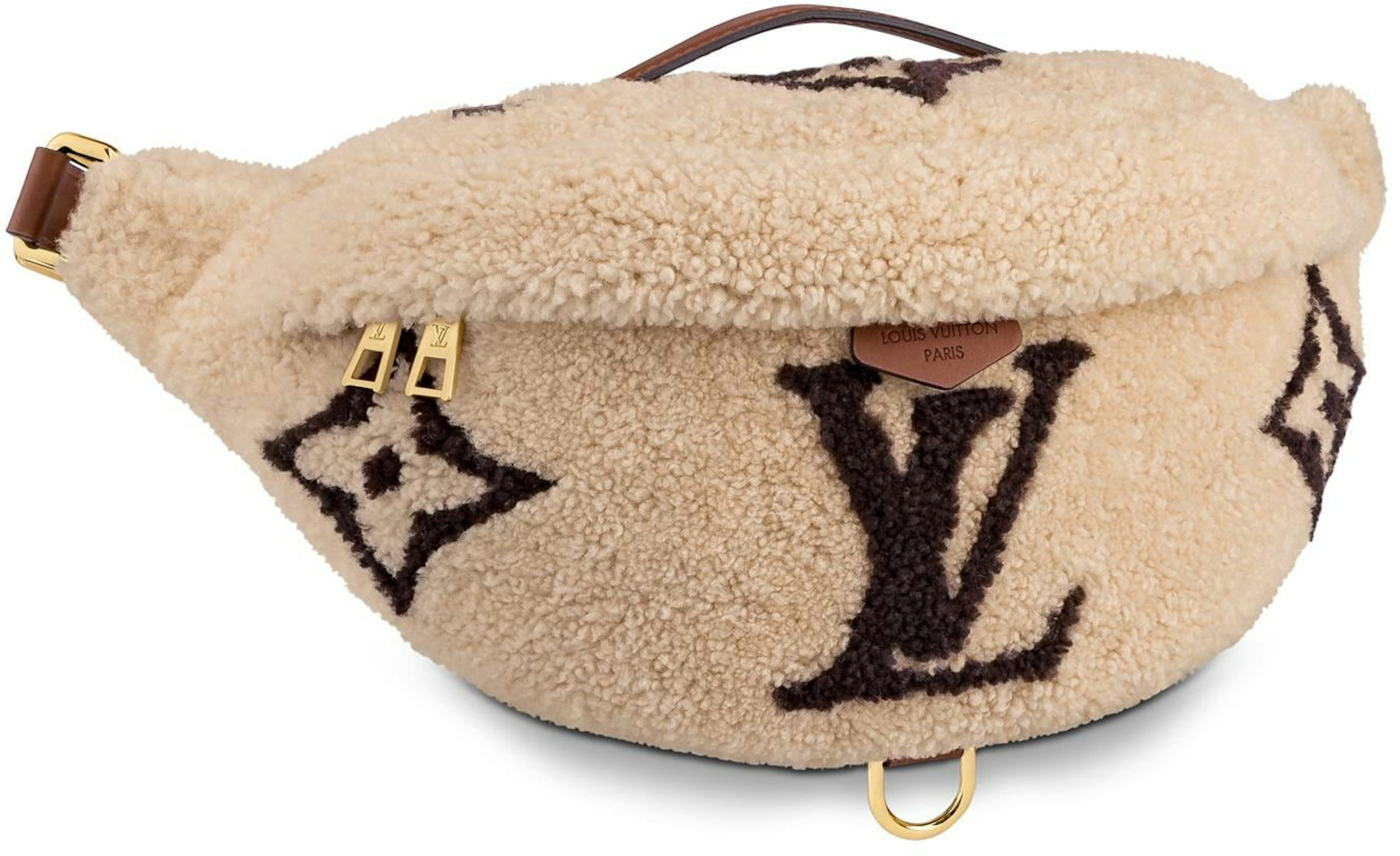 Louis Vuitton Bumbag Monogram Teddy Fleece Beige/Brown in Fleece with  Gold-tone - US