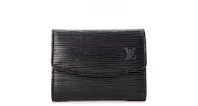 Louis Vuitton Business Card Holder Epi Noir Black