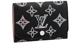 Louis Vuitton Business Card Holder Mahina Monogram Black