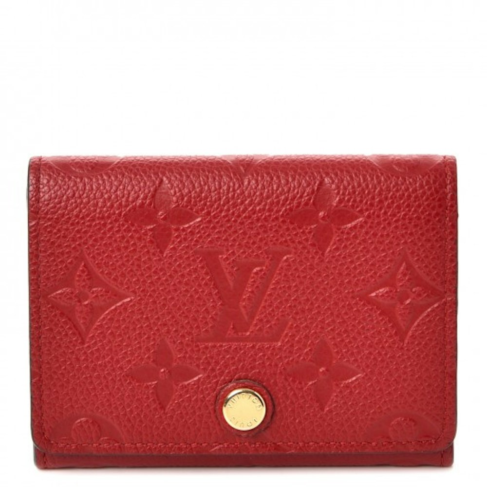 Louis Vuitton Business Card Monogram Cherry in with Brass