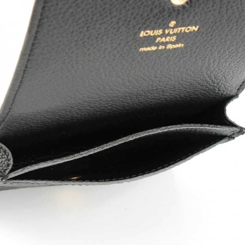 Louis Vuitton Business Card Holder Monogram Empreinte Noir Black in