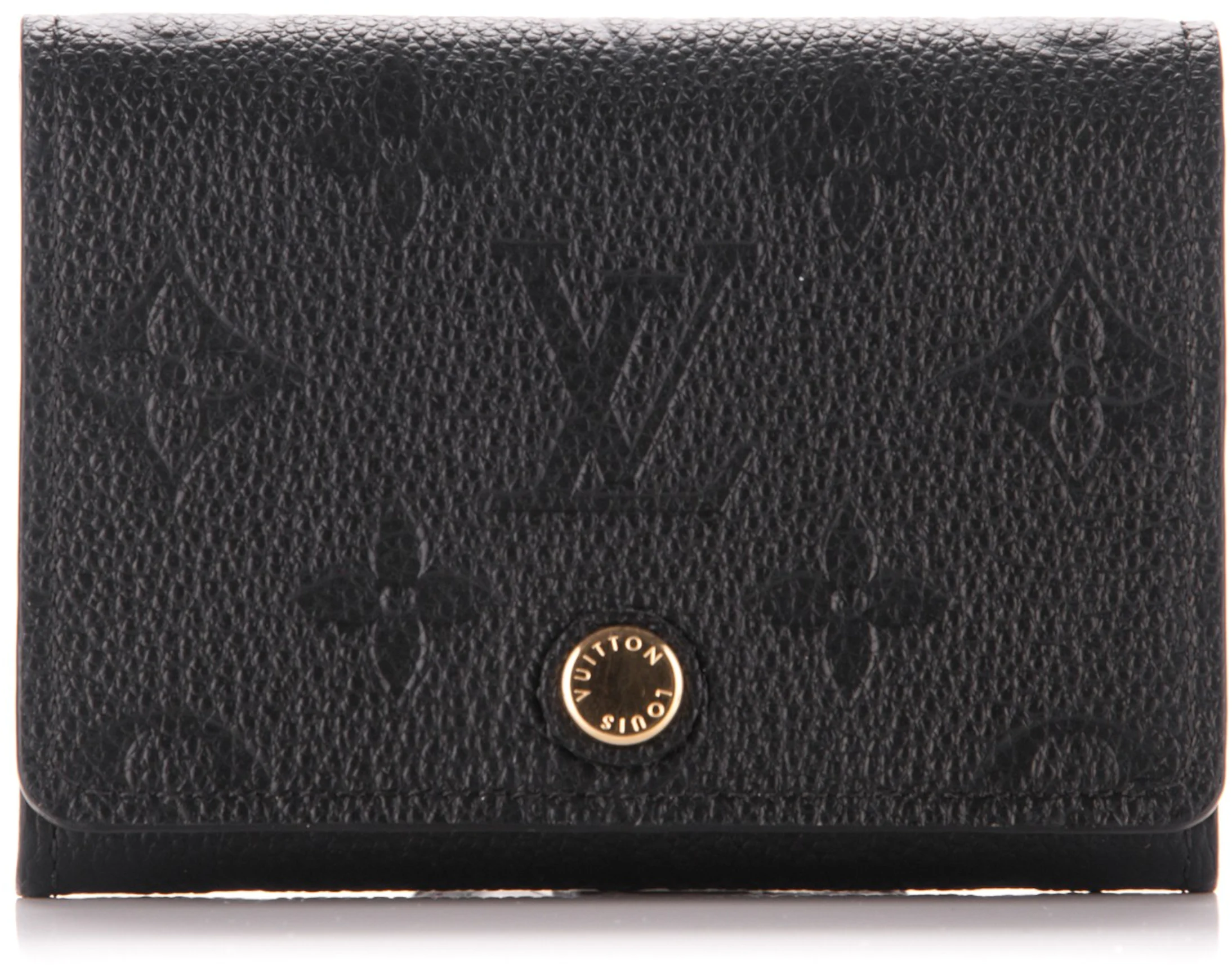 Louis Vuitton Business Card Holder Monogram Empreinte Noir Black in ...