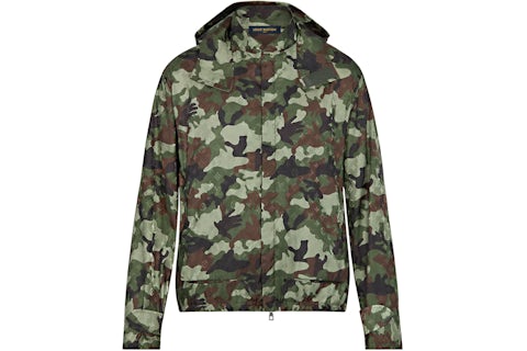 Louis Vuitton Camo Windbreaker Jacket Green Men's FW21 US