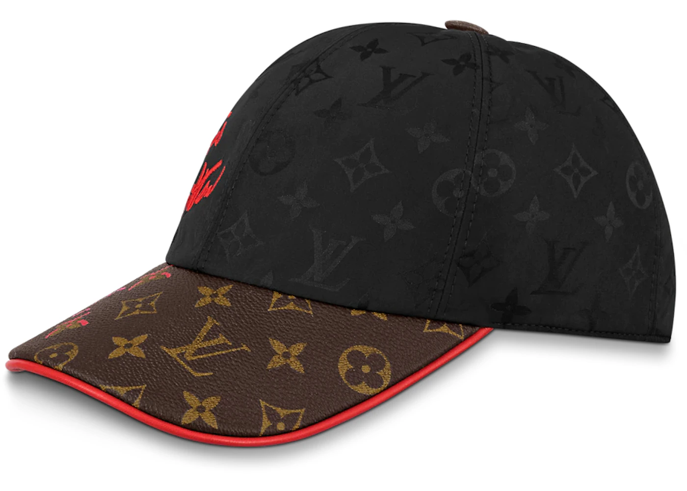 Louis Vuitton Limited Edition Cap Fall In Love Brown/Black in Canvas ...
