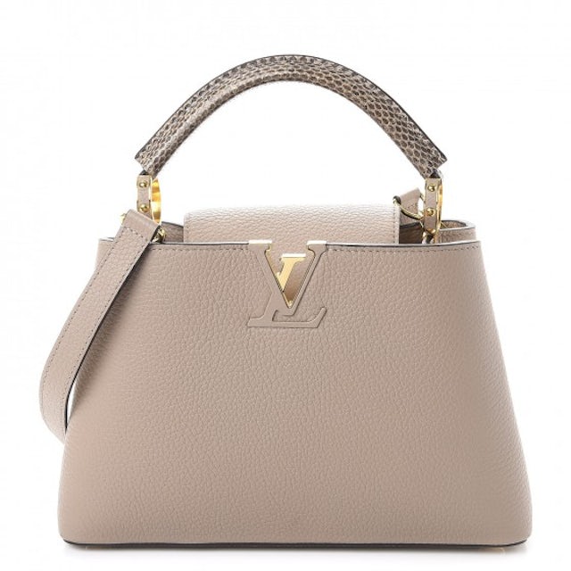 Louis Vuitton Capucines Ayers Taurillon BB Galet in Taurillon