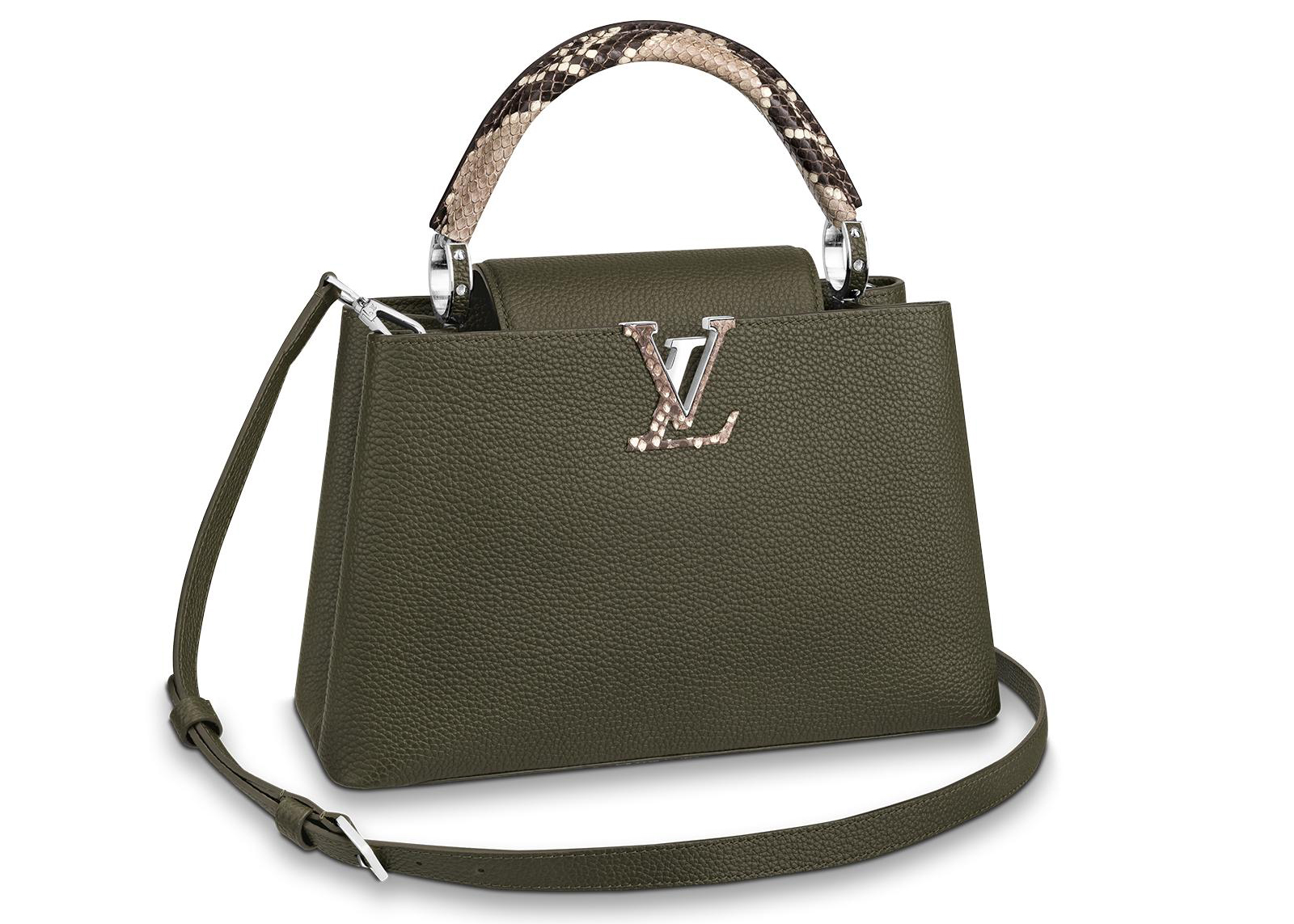 Louis Vuitton Capucines BB Green Leather ref.254472 - Joli Closet