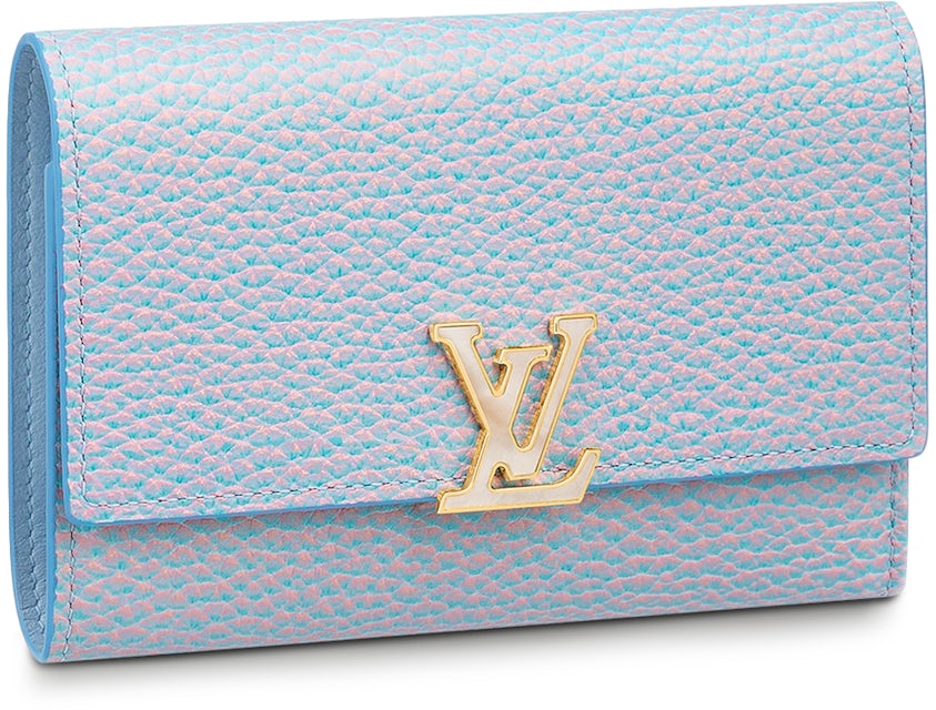 Louis Vuitton Capucines Wallet Compact Lilas Purple in Taurillon Leather  with Gold-tone - MX