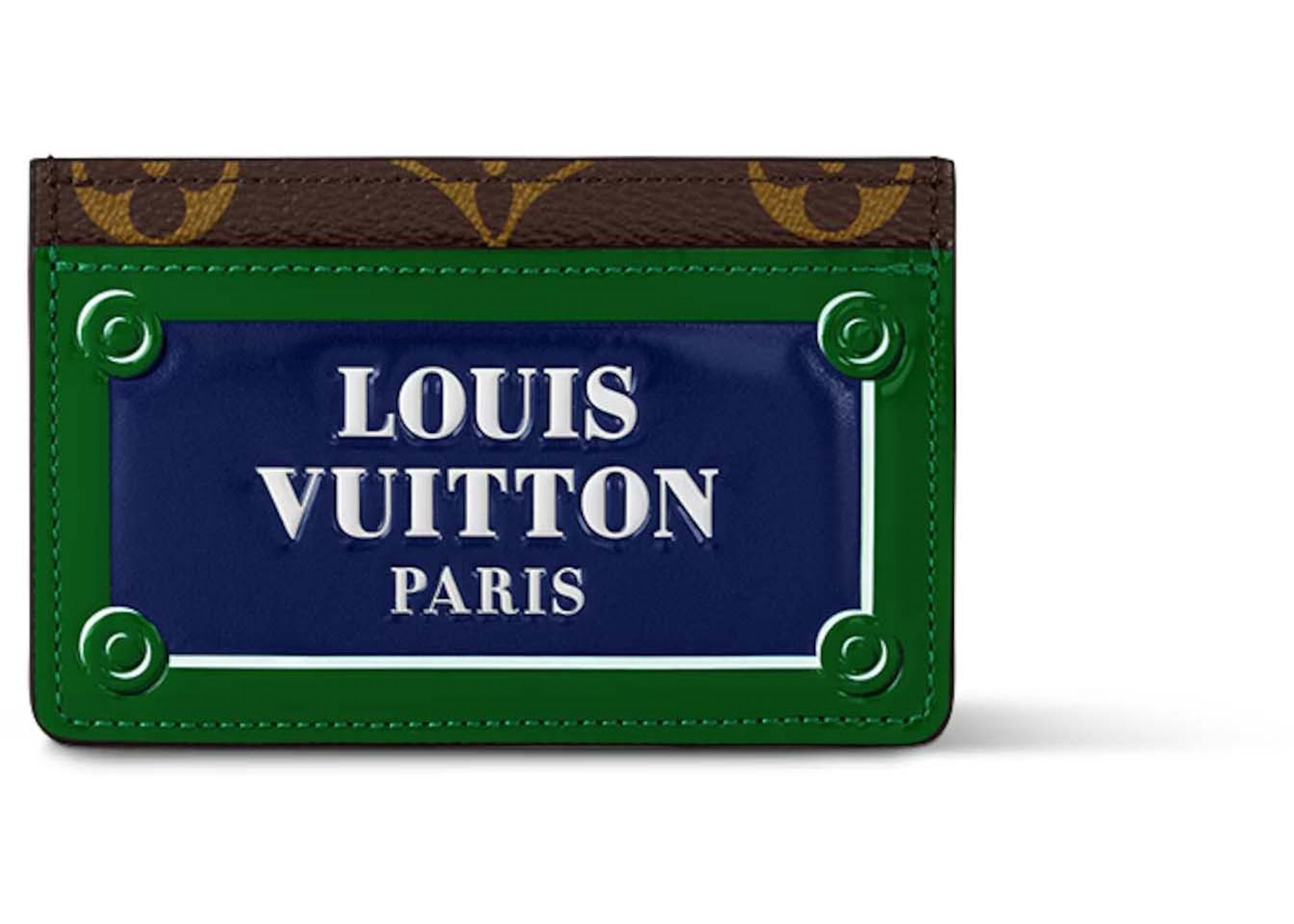 Louis Vuitton Card Holder Blue/Green