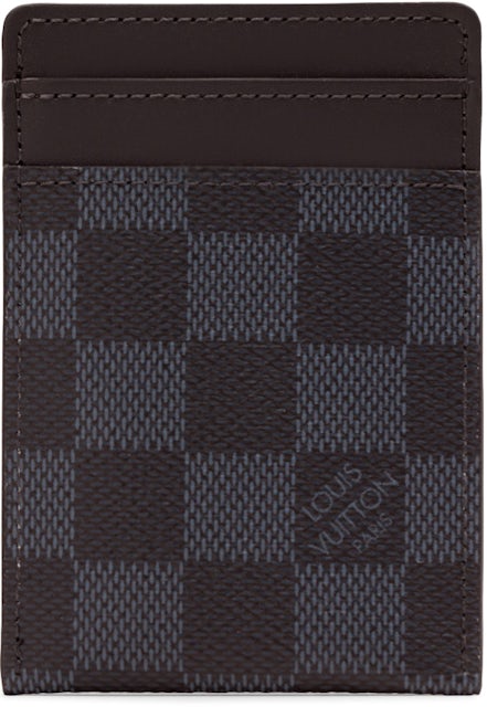 Louis Vuitton Pince Card Holder With Bill Clip Damier Cobalt in