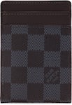 Louis Vuitton Men's Damier Cobalt Card Holder/Money Clip SHW For