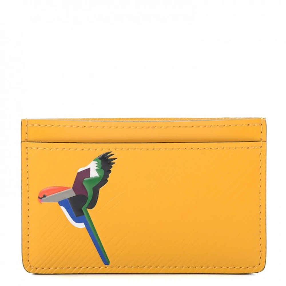 Louis Vuitton Yellow Epi Leather Parrot Card Holder - Yoogi's Closet