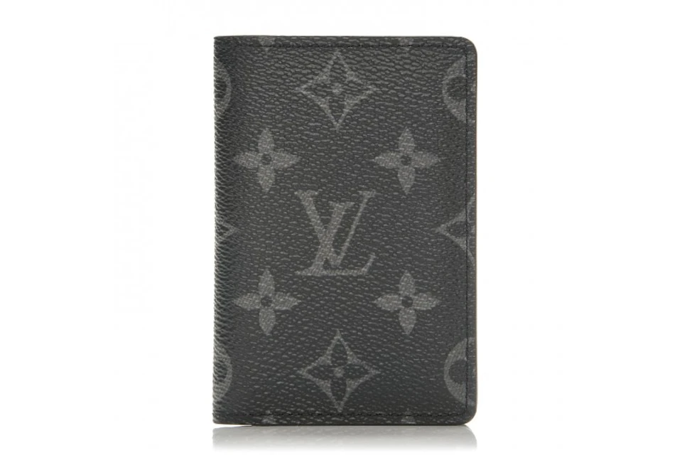 Louis Vuitton Pocket Organizer Monogram Eclipse Black/Grey