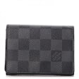Louis Vuitton Damier Graphite Envelope Business Card Holder 2019-20FW, Grey, * Stock Confirmation Required