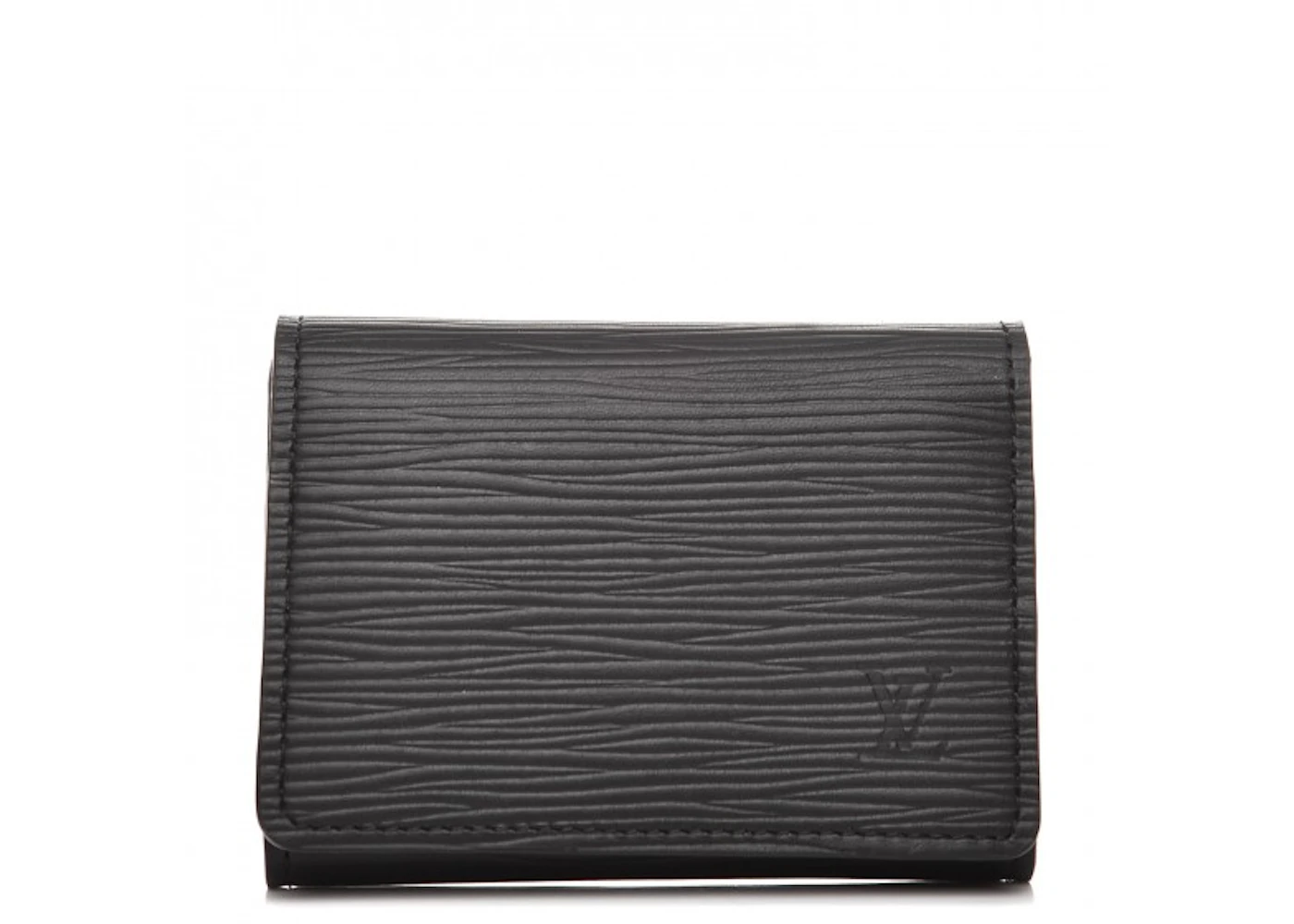 Louis Vuitton Enveloppe Carte De Visite Epi Noir Black in Leather