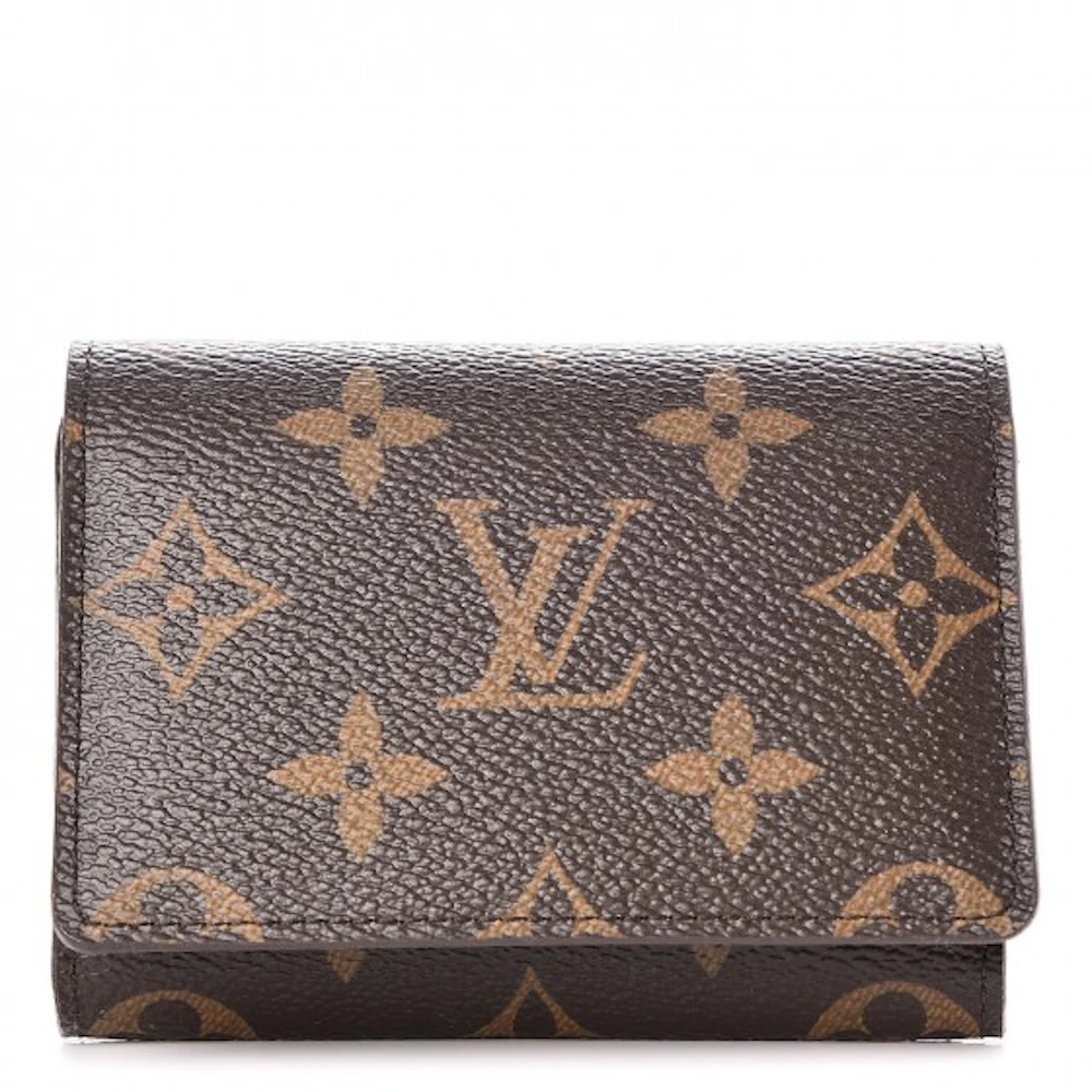 Louis Vuitton Epi Envelope Carte de Visite Card Case Black M60652