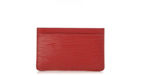 Louis Vuitton Card Holder Epi Carmine