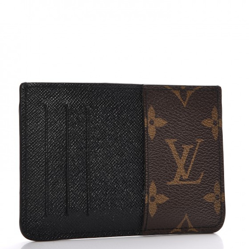 Louis Vuitton Card Holder Porte Cartes Double Monogram Eclipse