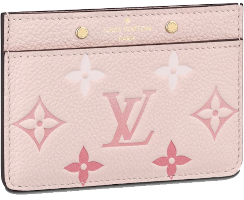 Louis Vuitton Card Holder Rosebud in Empreinte Embossed Supple