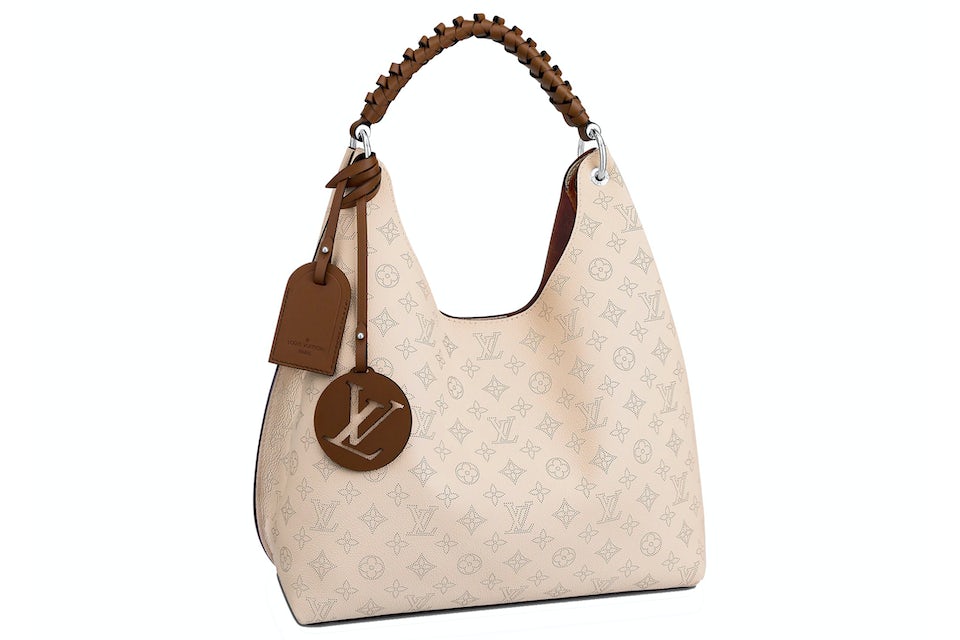 Louis Vuitton Mahina Carmel Hobo Handbag