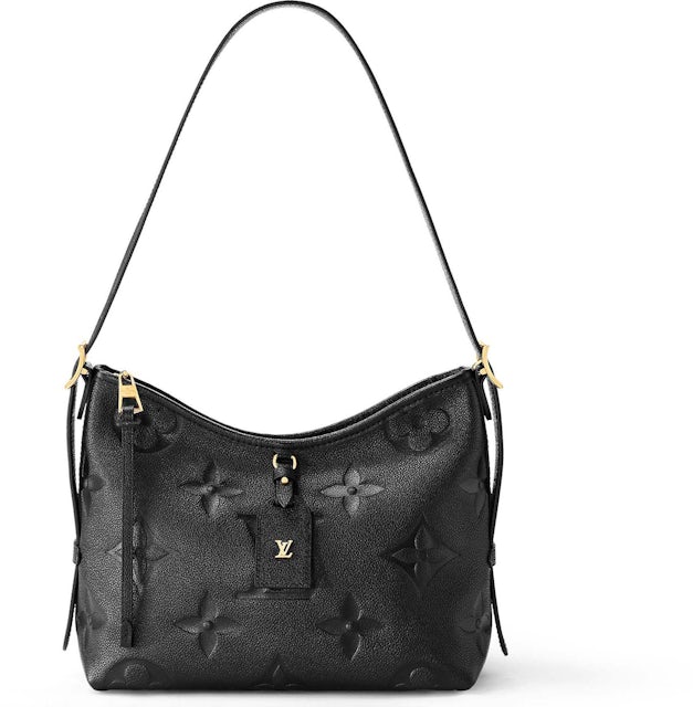 Louis Vuitton CarryAll PM Black in Embossed Supple Grained Cowhide Leather  with Gold-tone - US