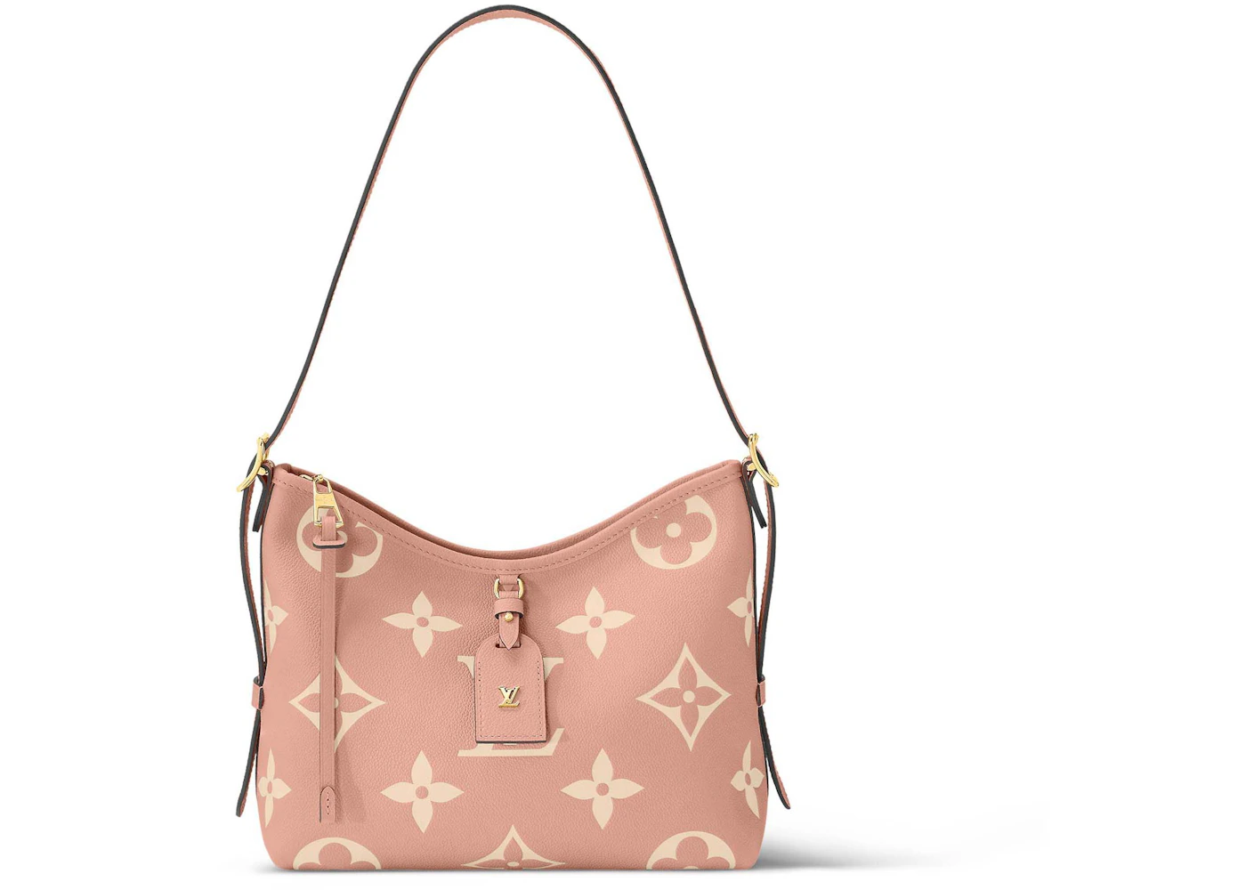Louis Vuitton CarryAll PM Rose Trianon Pink/Creme Beige in