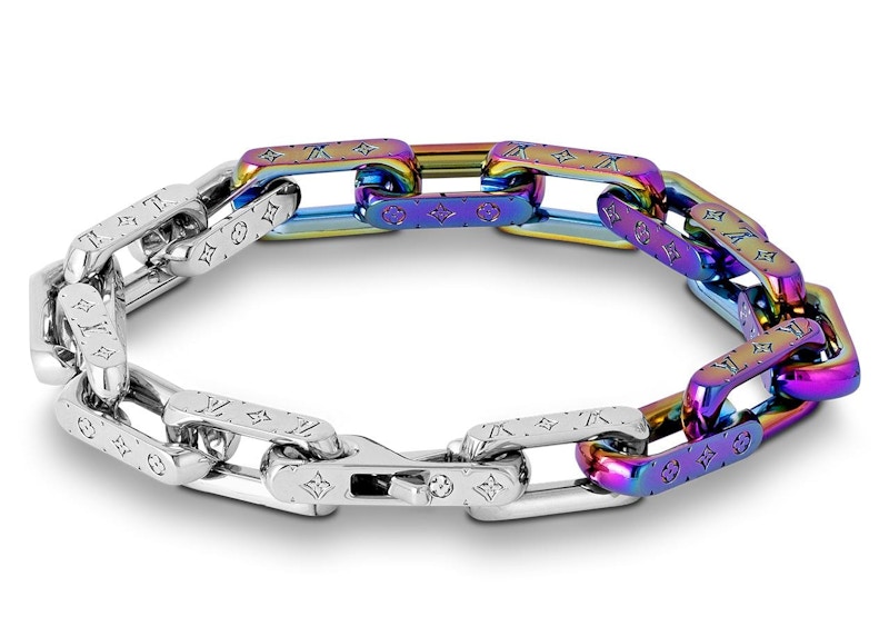 Louis Vuitton Chain Bracelet Monogram Rainbow in Metal with Silver