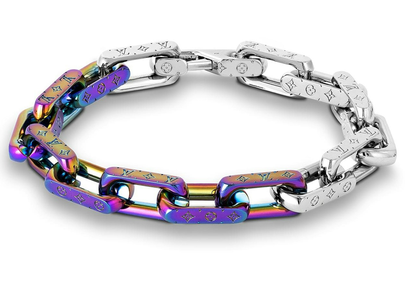 Louis Vuitton Chain Bracelet Monogram Rainbow in Metal with Silver