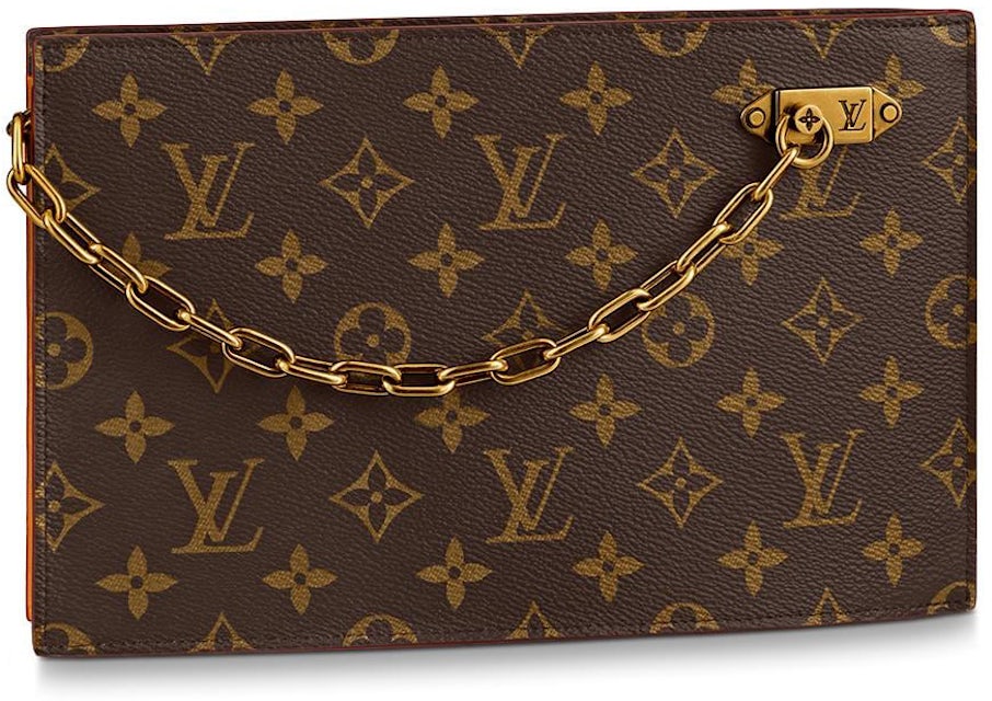 Louis Vuitton clutch chain bag monogram