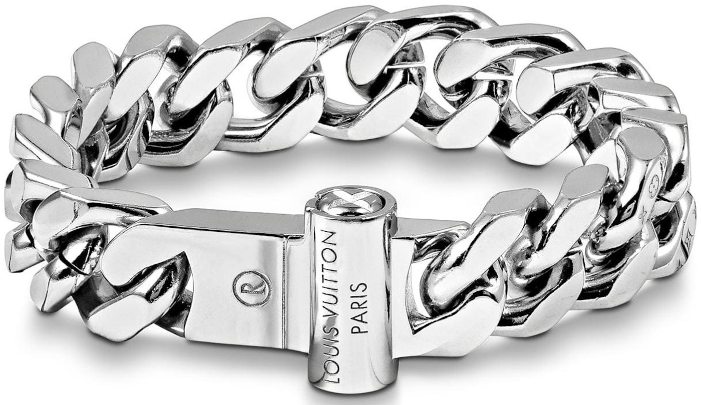 Louis Vuitton - LV Chain Links Bracelet - Metal - Palladium - Size: M - Luxury