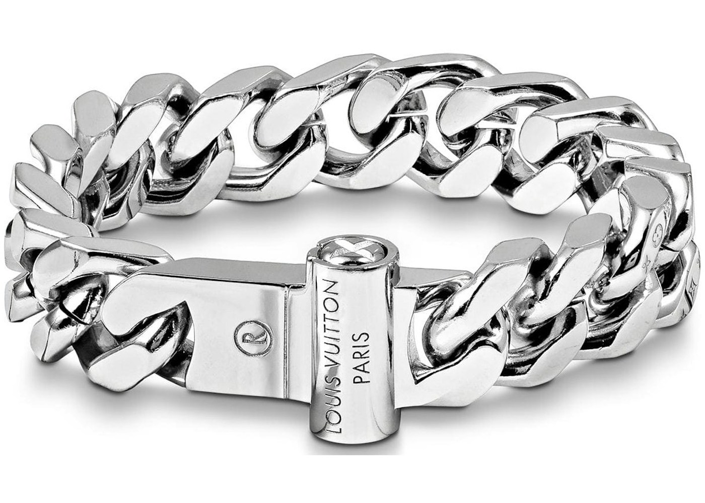 Louis vuitton chain bracelet engraved monogram colors Outlet