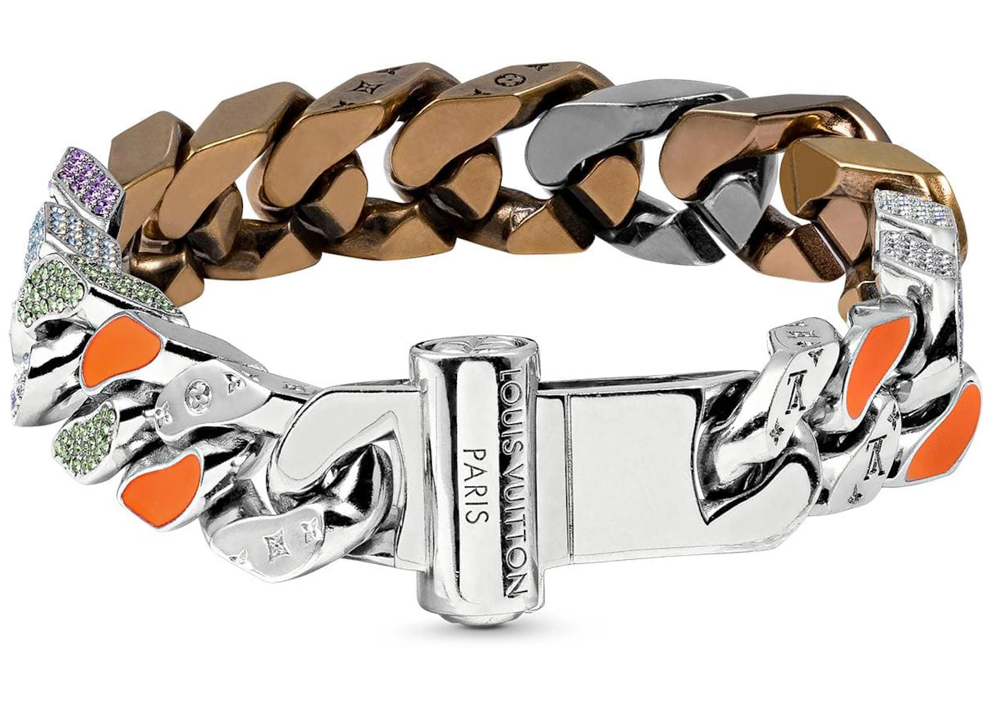 Chain links patches bracelet Clearance